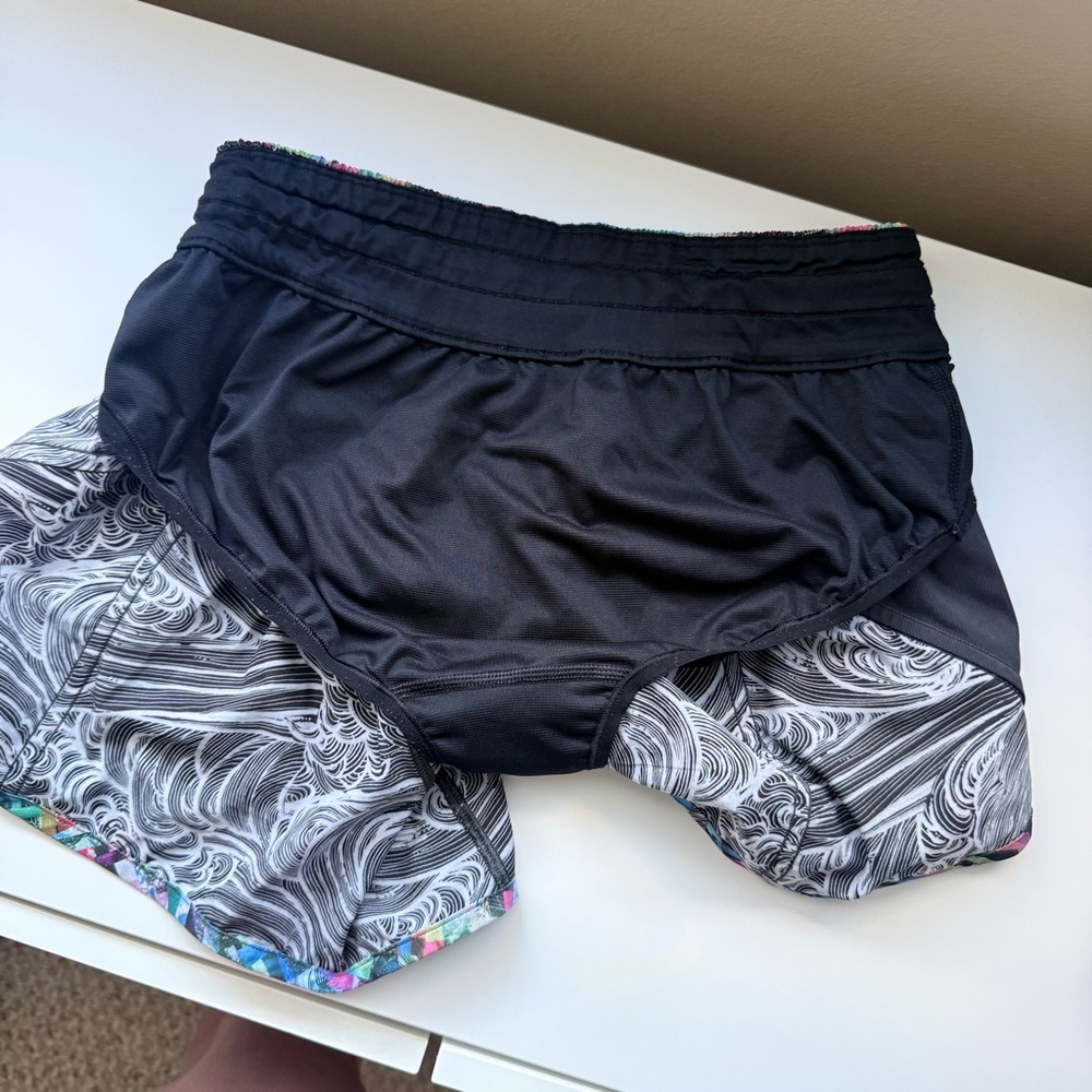 Lululemon RARE SEAWHEEZE 2018 Tracker Shorts Size 6 - Picture 7 of 8